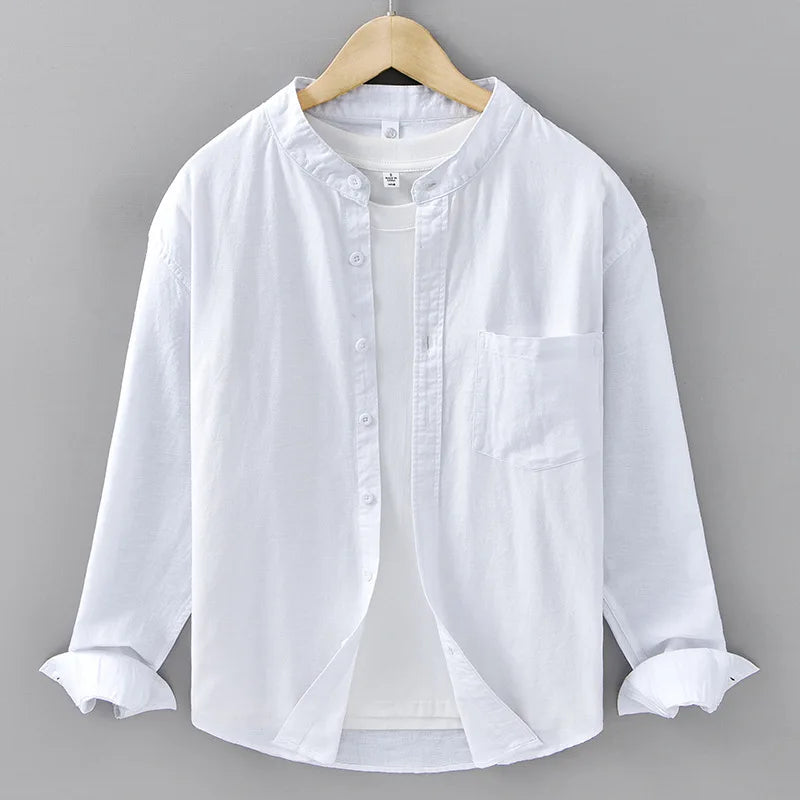 Kaito Minimalist Linen Shirt