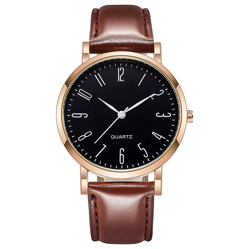Vintage Leather Military Quartz Watch