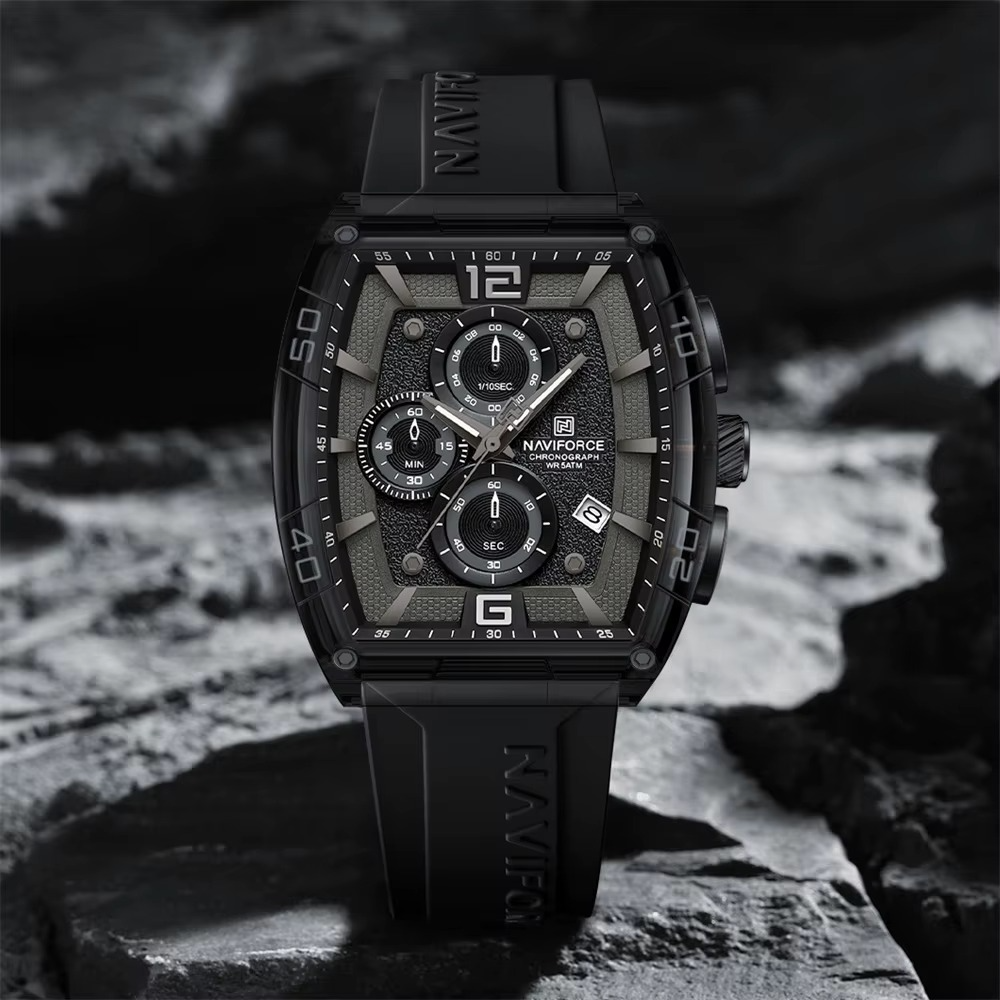 Chrono-Active Silicone Strap Watch