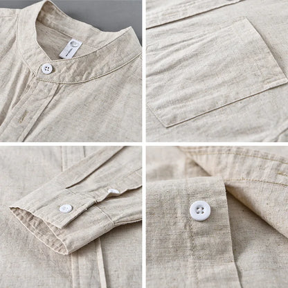 Kaito Minimalist Linen Shirt