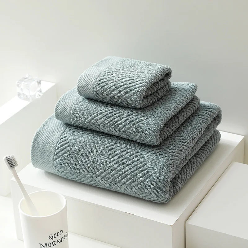 Lunara 3-Piece Cotton Towel Set