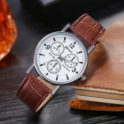 Classic Chrono Leather Watch