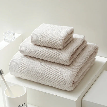 Lunara 3-Piece Cotton Towel Set