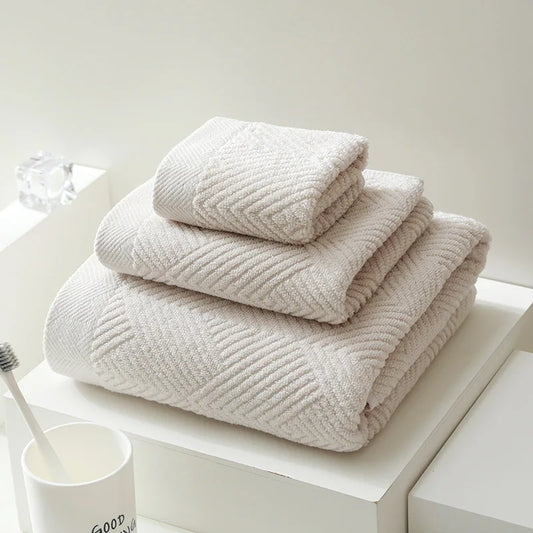 Lunara 3-Piece Cotton Towel Set