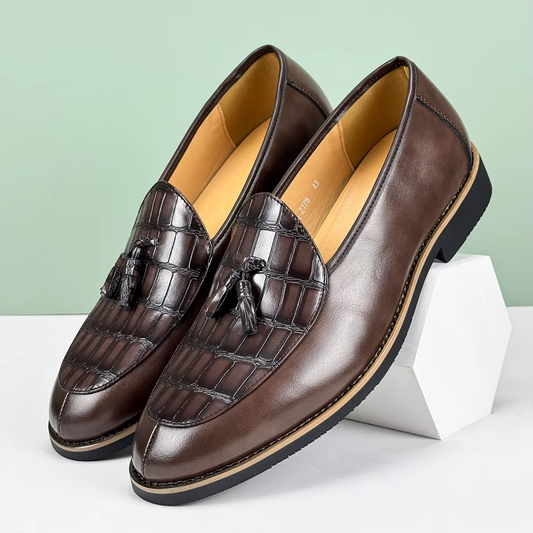 British Style Tassel Leather Loafers