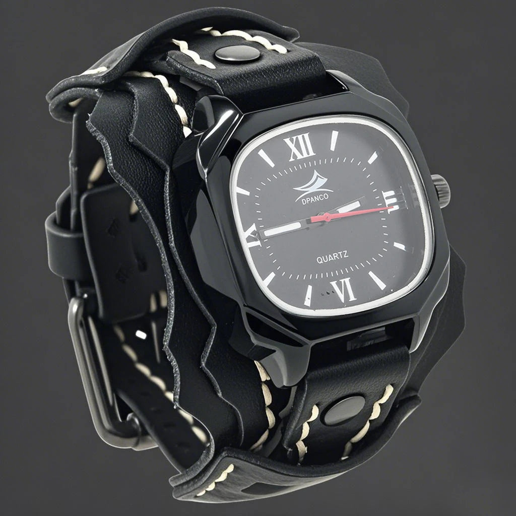 Stoneedge Wide Strap Quartz Watch