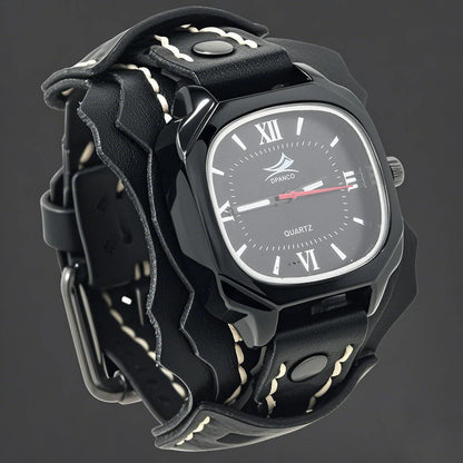 Stoneedge Wide Strap Quartz Watch