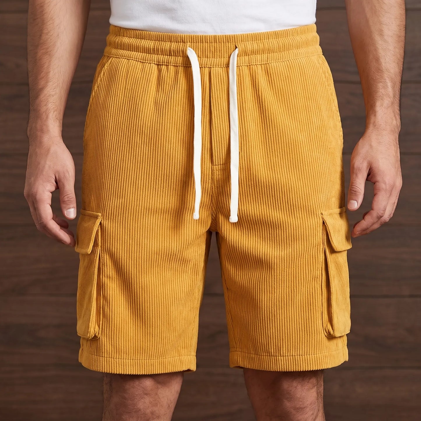 CORDUROY LOOSE SHORTS