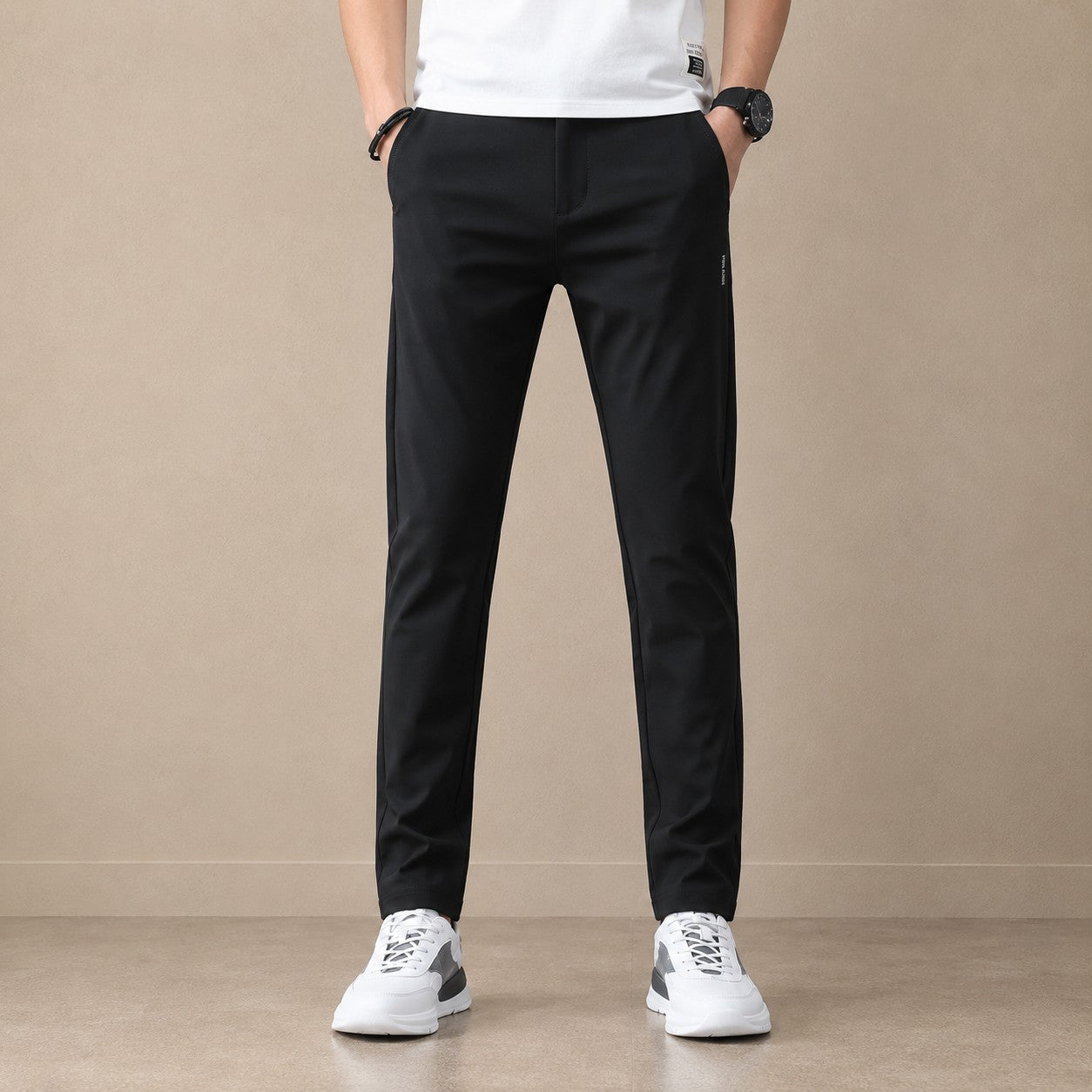 SLIM STRETCH CASUAL PANTS