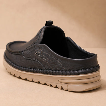 SLIP ON LEATHER CLOG