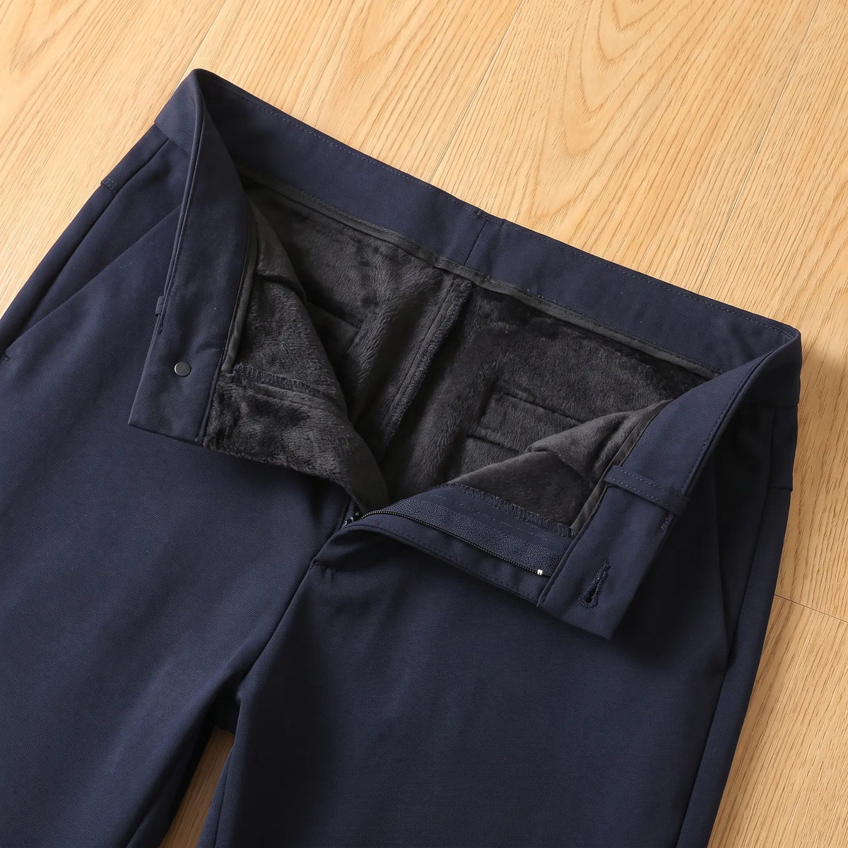 Inside view of the SMART LINED TROUSERS soft fleece lining