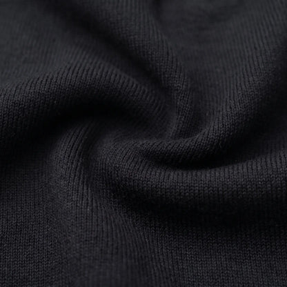 Close up of the flat knit texture on the smooth knit beanie