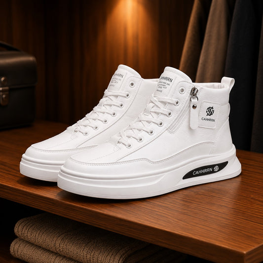 SMOOTH LEATHER HIGH TOP BOOT