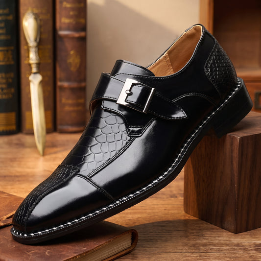 SNAKESKIN MONK SHOES