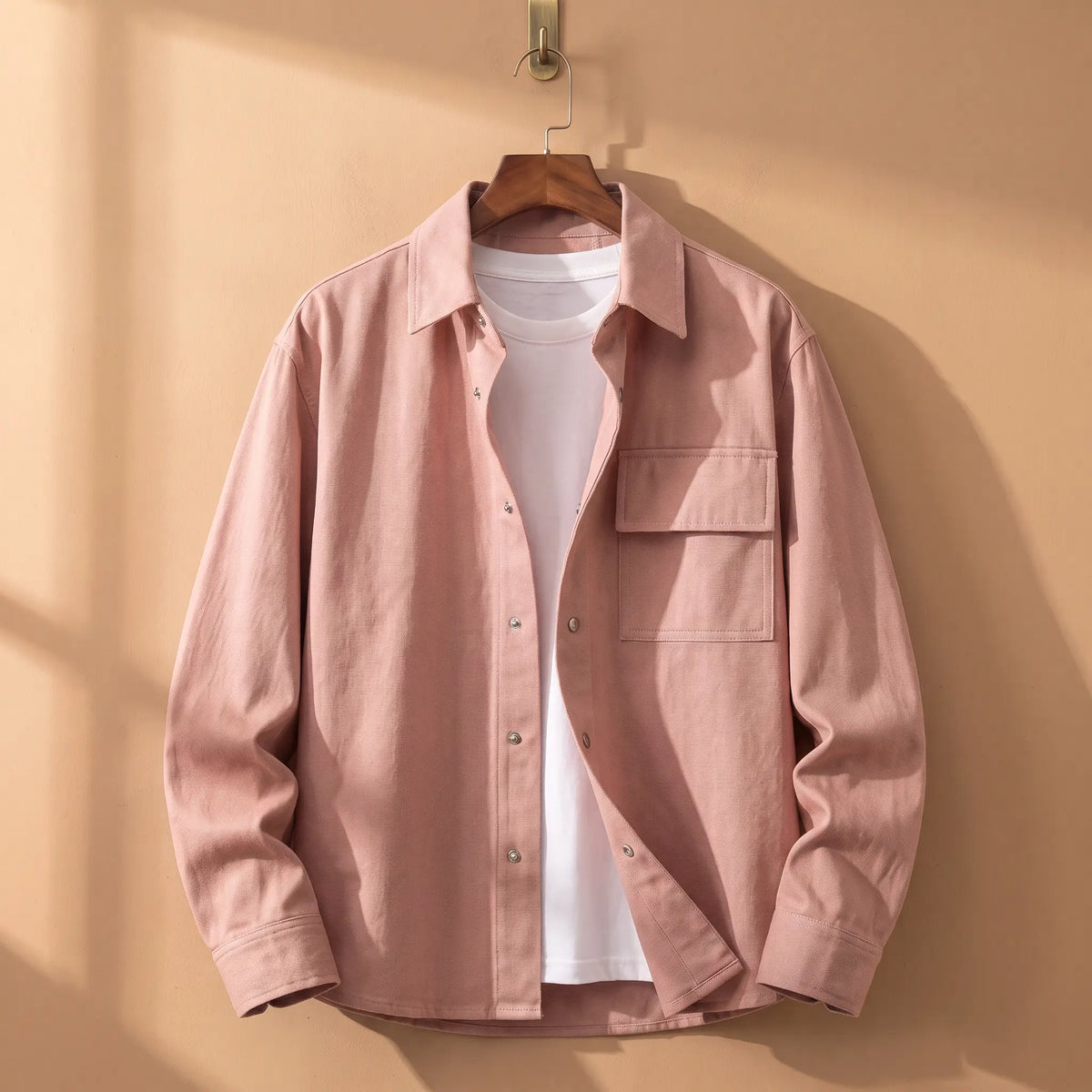 Snap Front Shirt in Pink