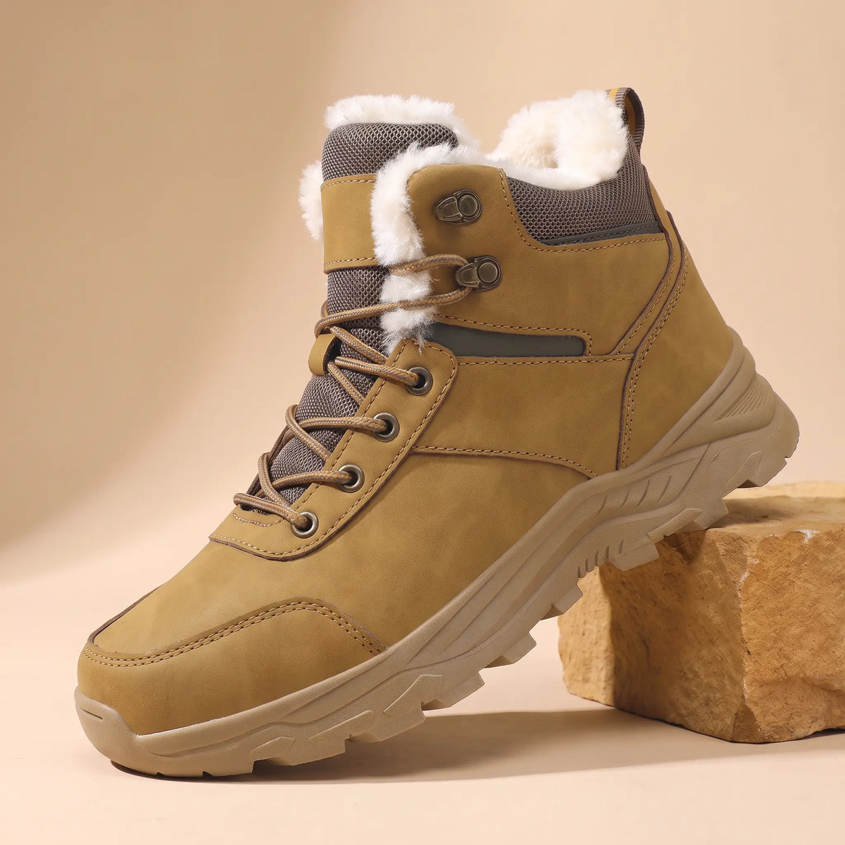 Snow Trail Boots in Tan