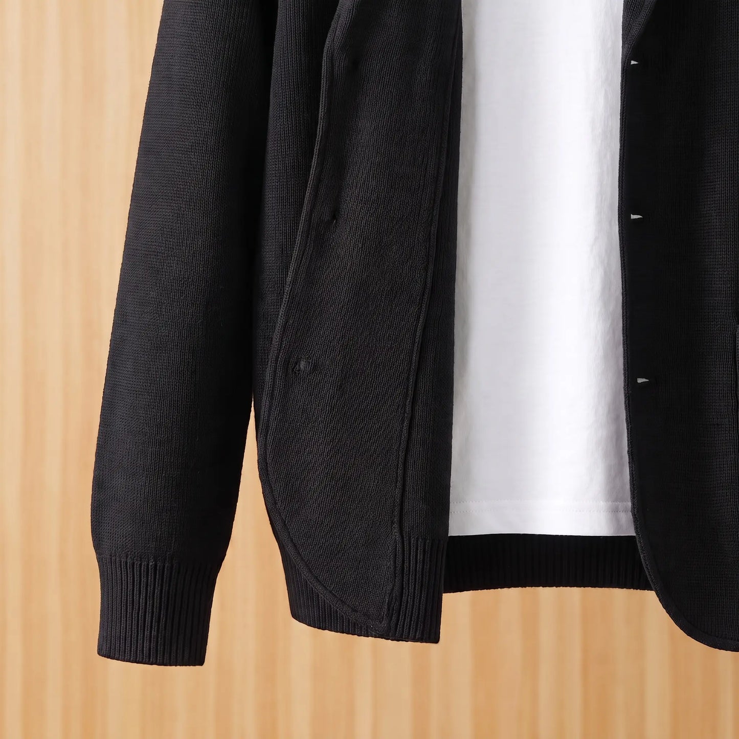 SOFT COLLAR WOOL CARDIGAN