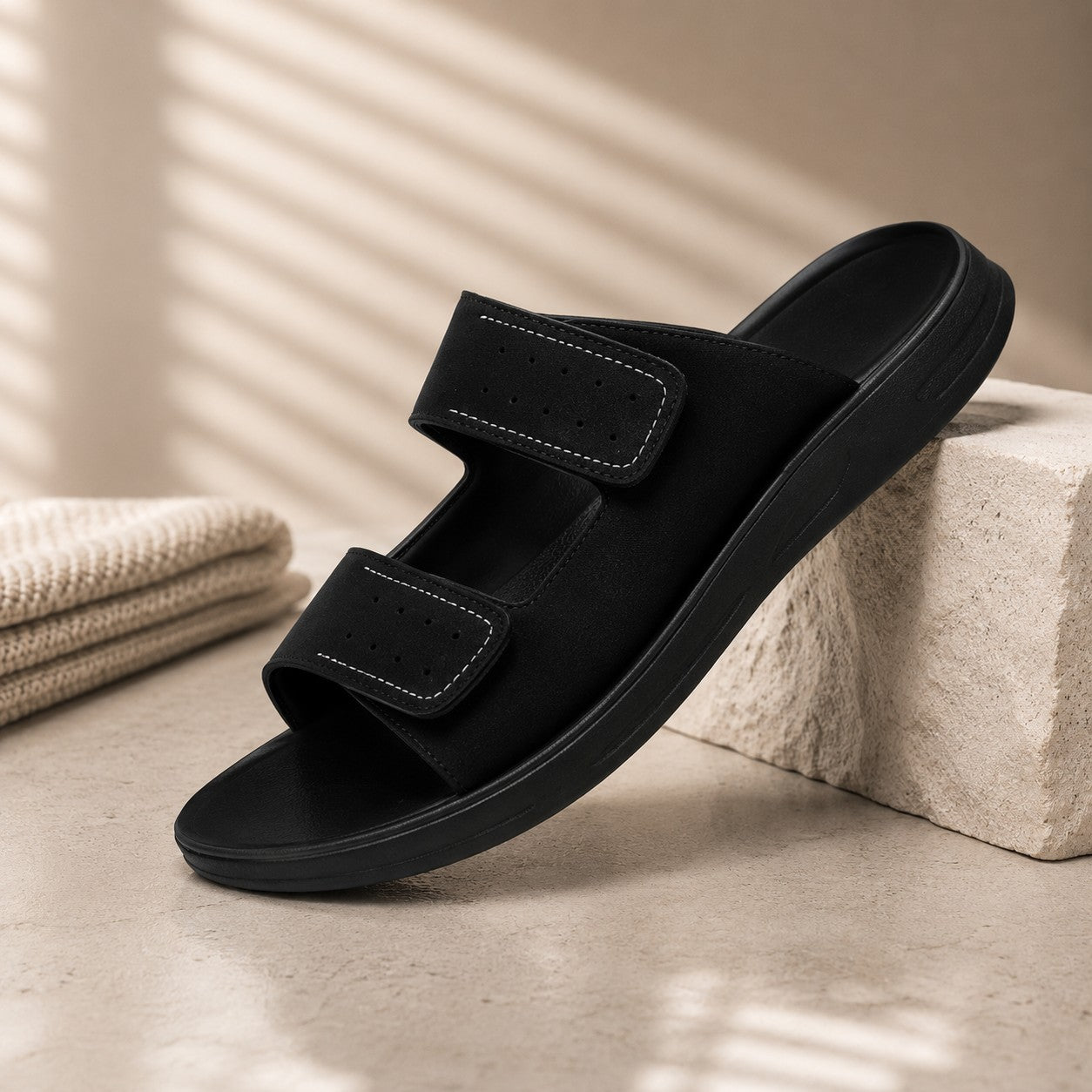 SOFT SUEDE SLIDE