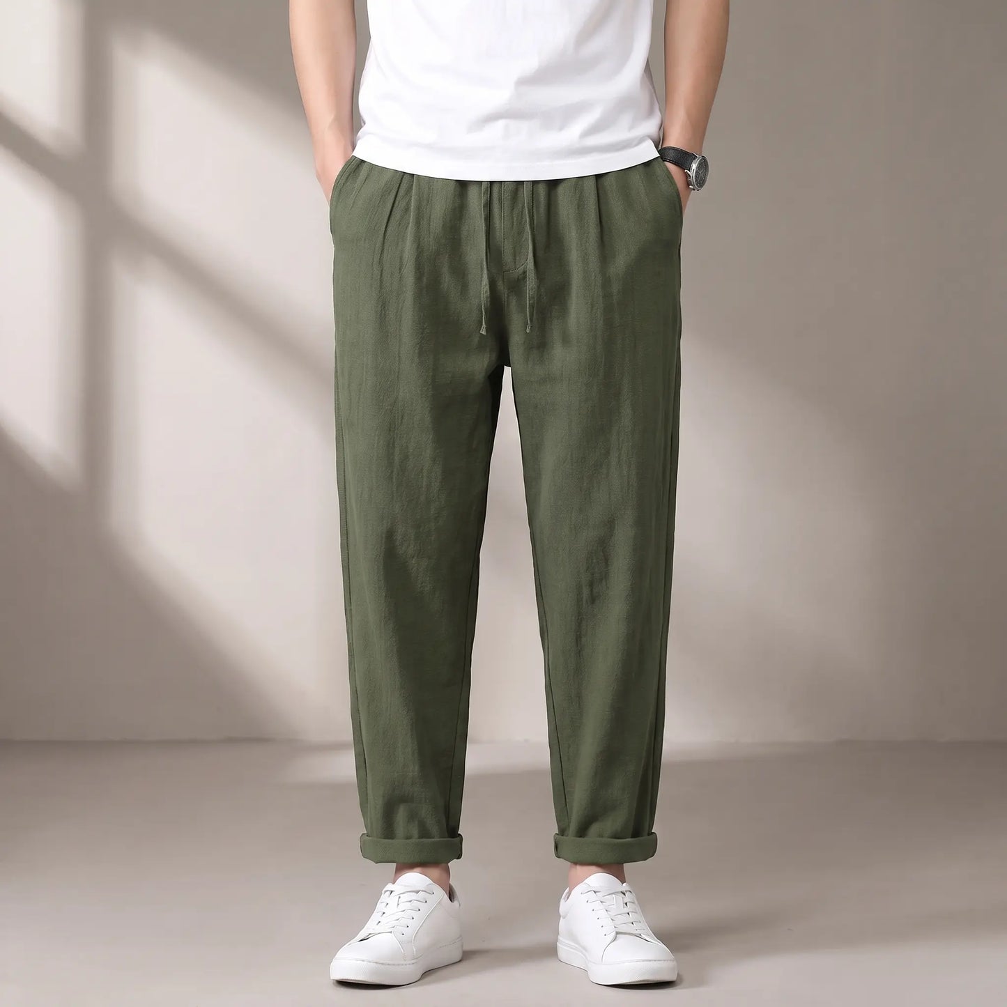 SOFT WEAVE TROUSERS