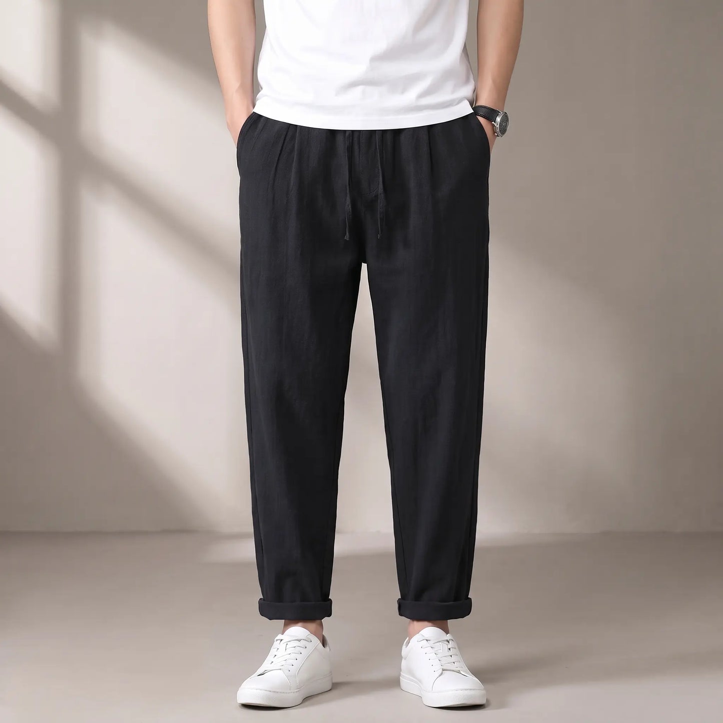 SOFT WEAVE TROUSERS