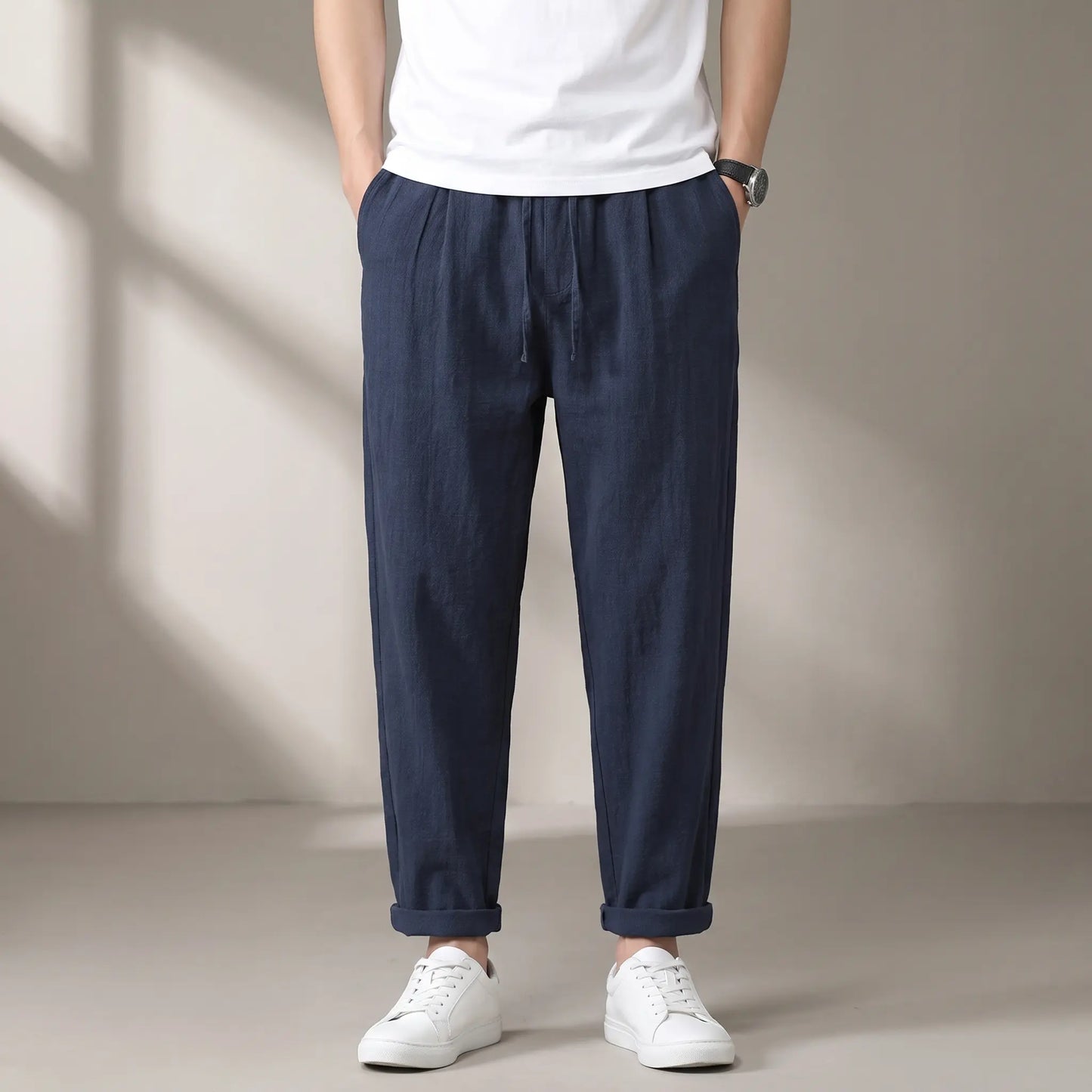 SOFT WEAVE TROUSERS