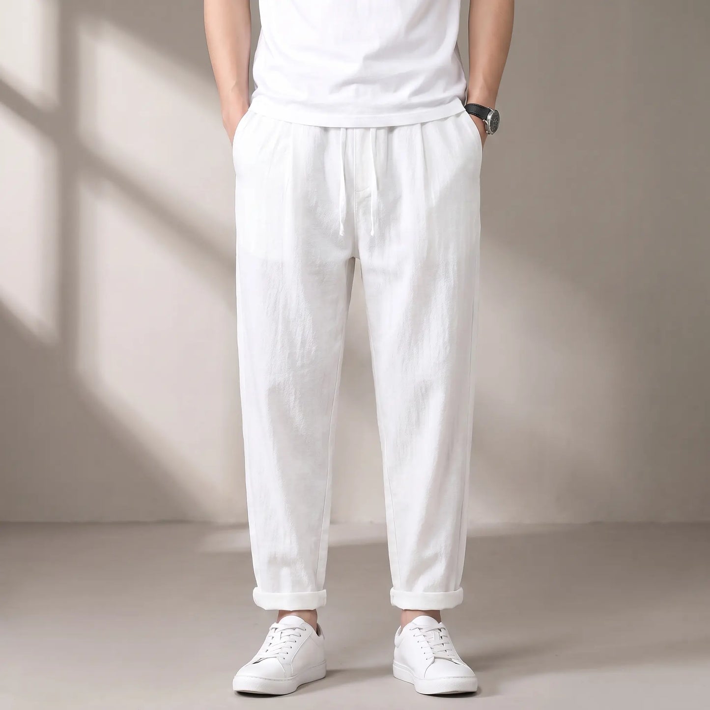 SOFT WEAVE TROUSERS