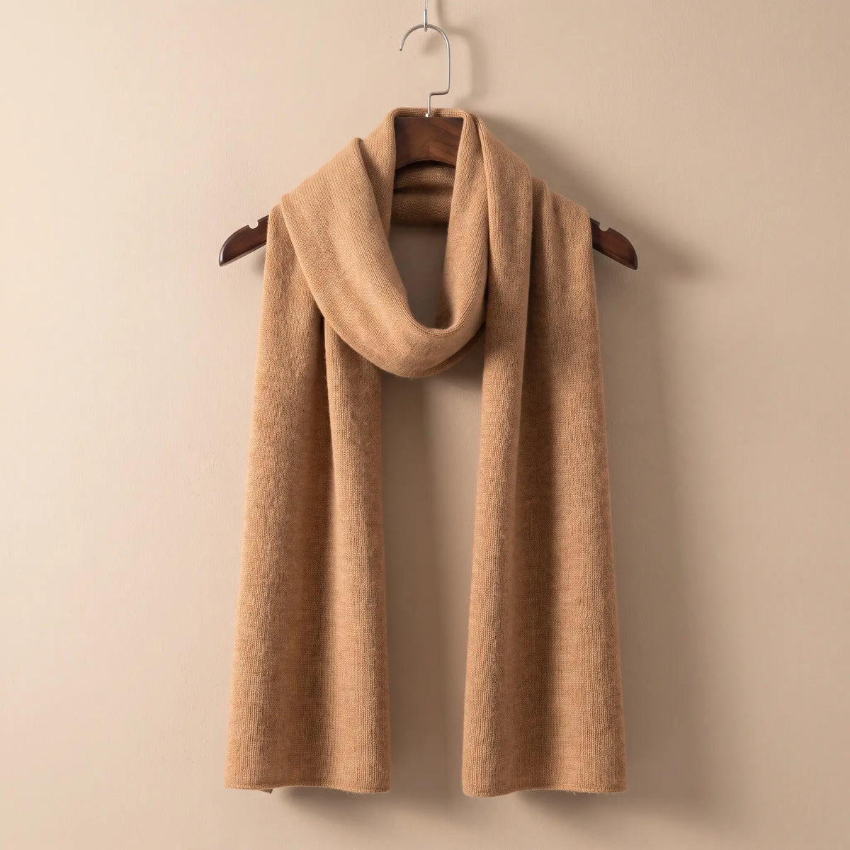 Soft Knit Scarf in Camel