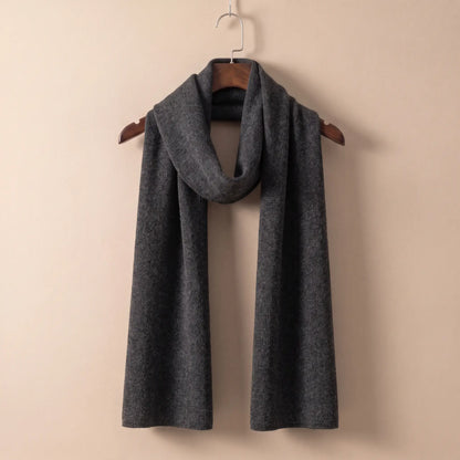 Soft Knit Scarf in Dark Grey