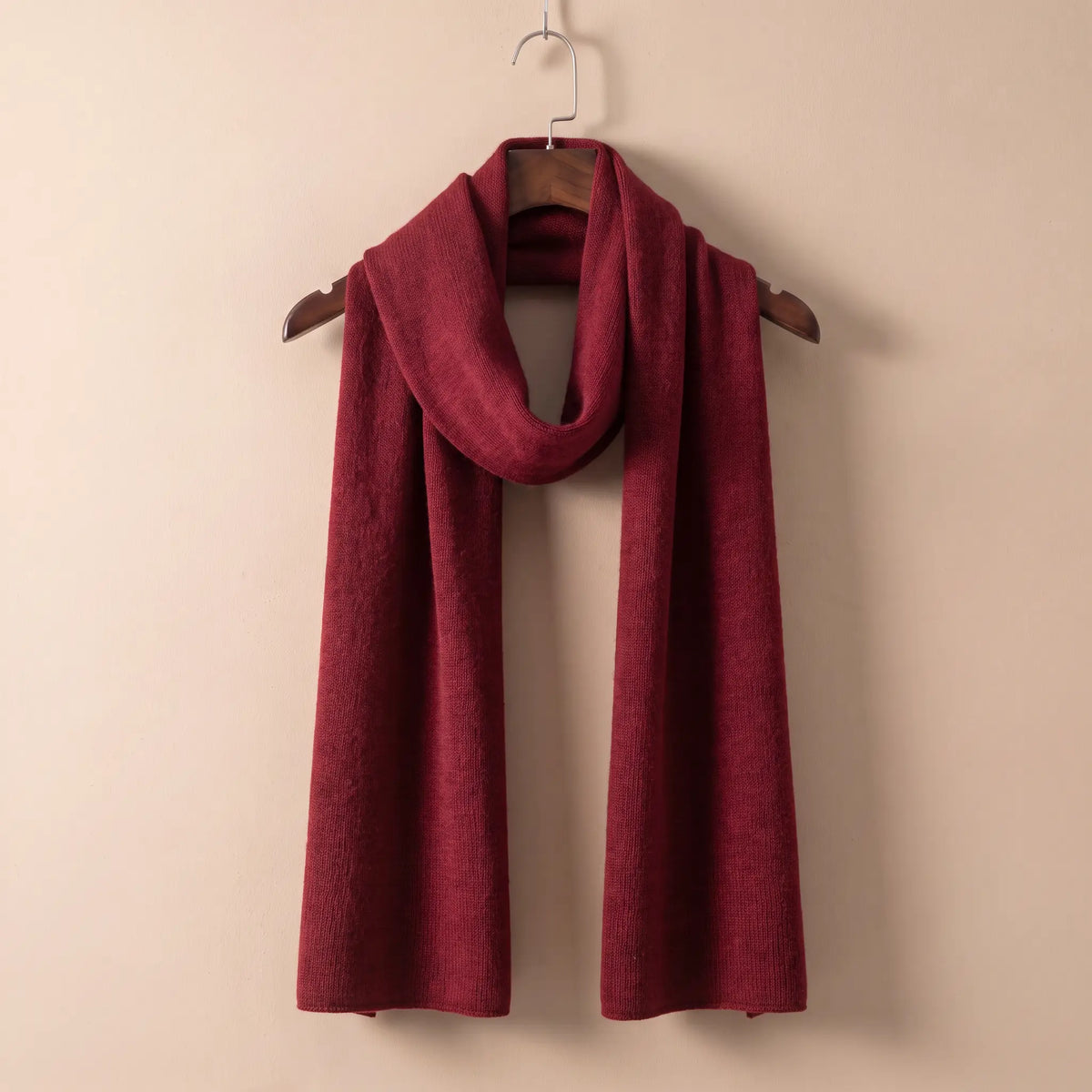 Soft Knit Scarf in Red