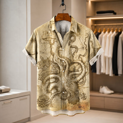 SQUADRON PRINT RESORT SHIRT
