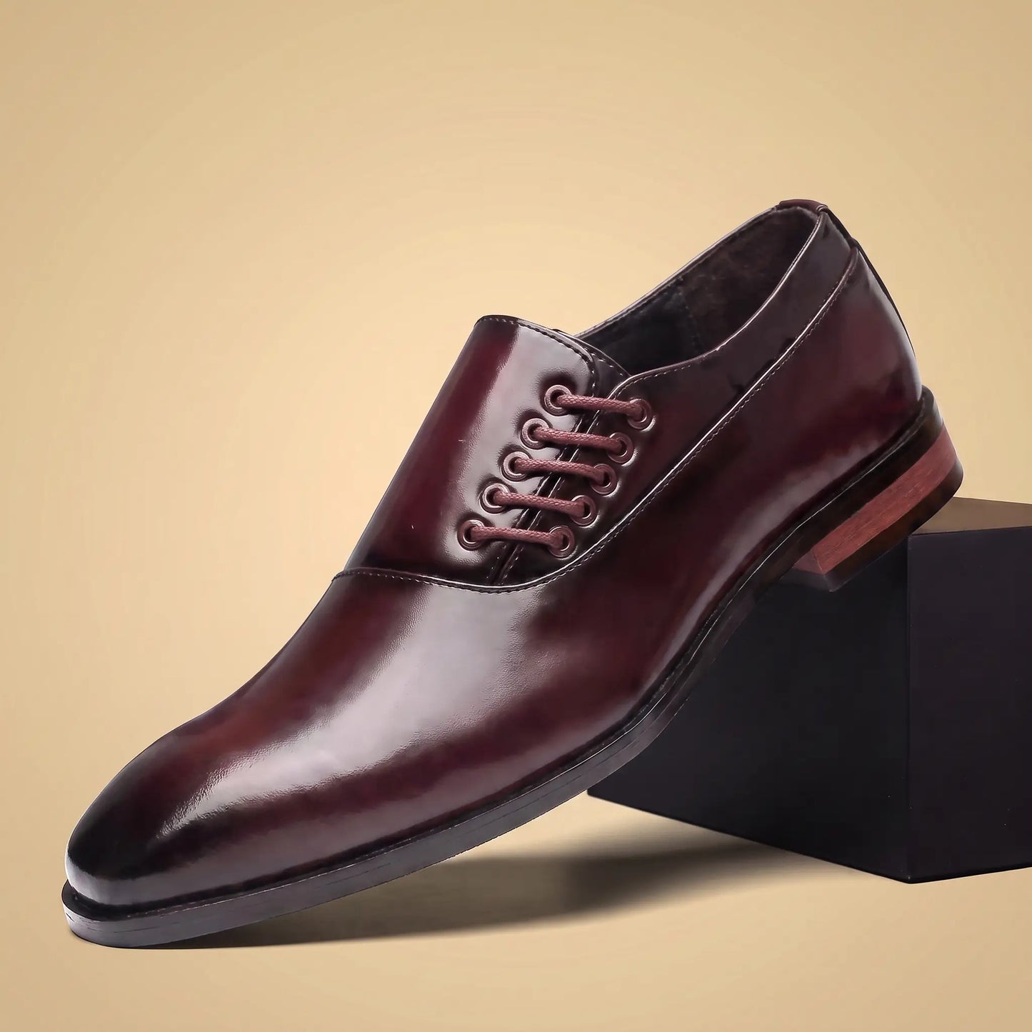 SQUARE TOE OXFORD SHOES