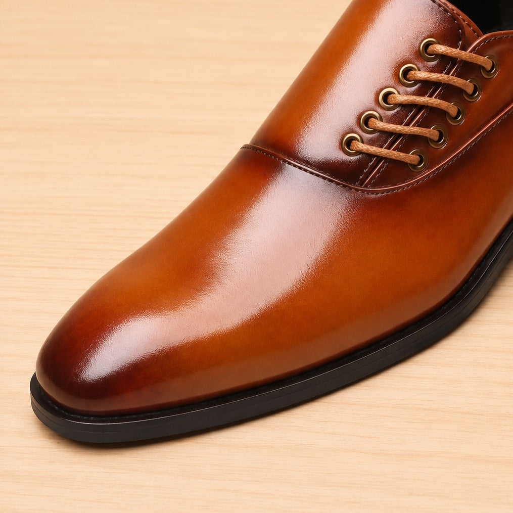 SQUARE TOE OXFORD SHOES