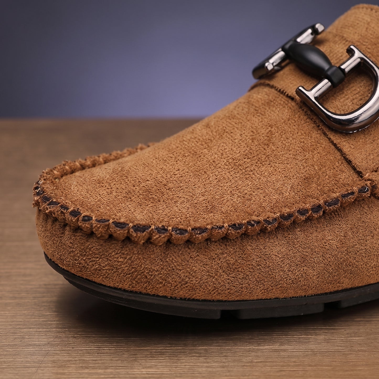 STEADY GRIP BUCKLE LOAFERS