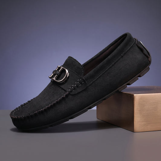 STEADY GRIP BUCKLE LOAFERS