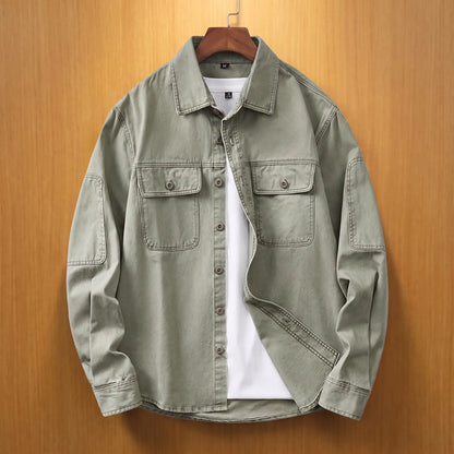 STONEWASH COTTON SHIRT
