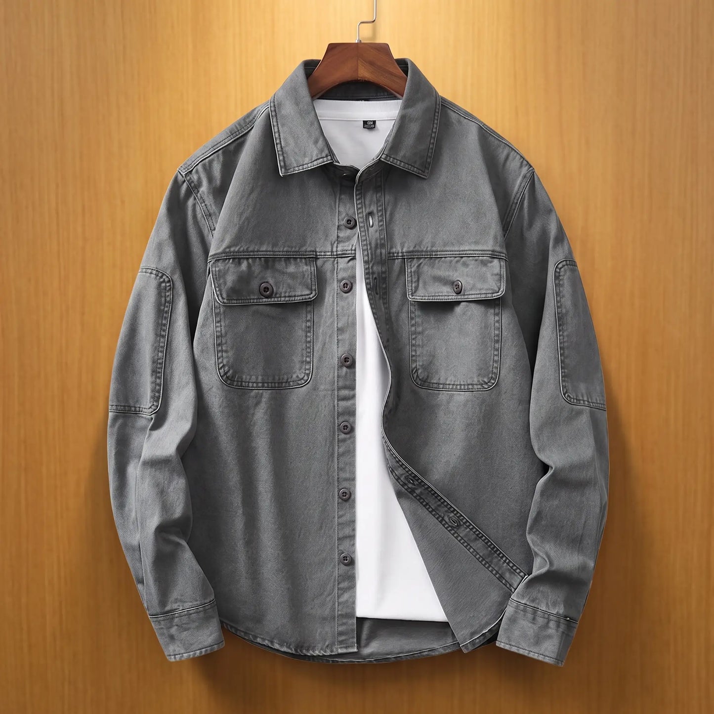 STONEWASH COTTON SHIRT
