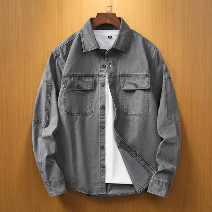 STONEWASH COTTON SHIRT