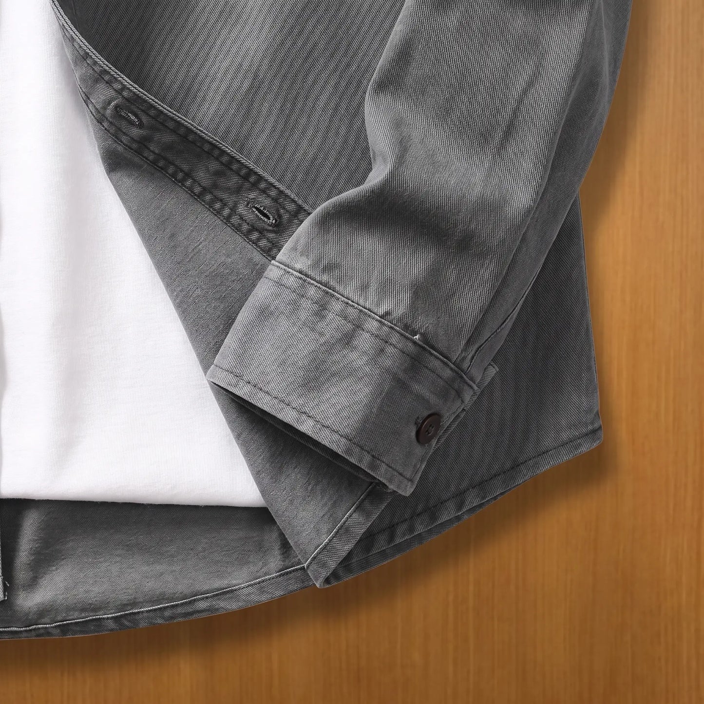 STONEWASH COTTON SHIRT