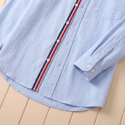 STRIPED PLACKET SHIRT Cuff Detail