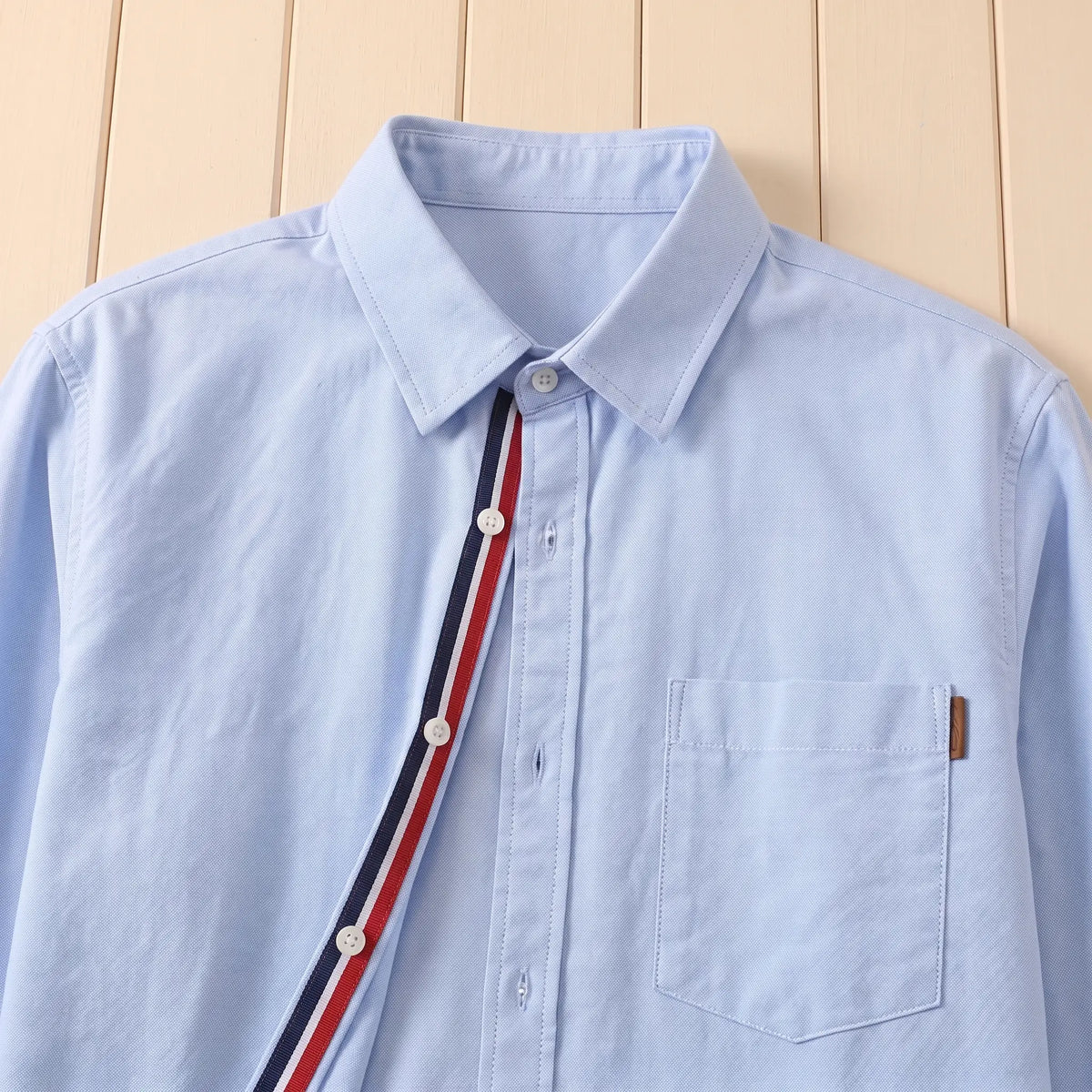 STRIPED PLACKET SHIRT Placket Detail