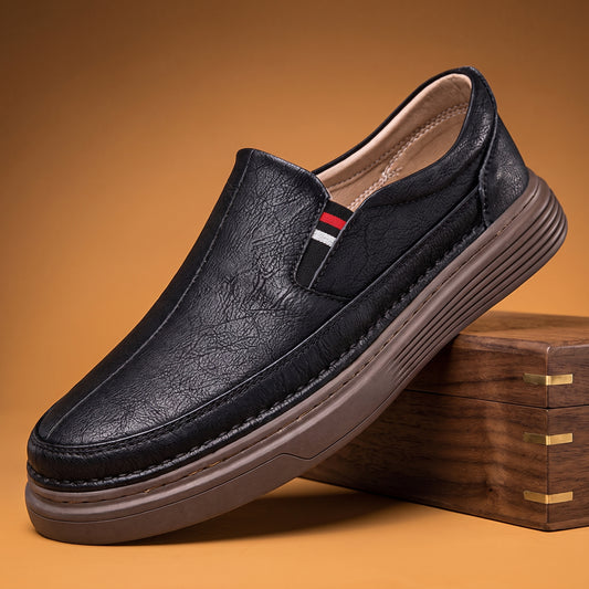 STRIPE TAB LEATHER LOAFER