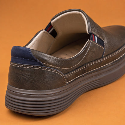 STRIPE TAB LEATHER LOAFER