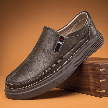 STRIPE TAB LEATHER LOAFER