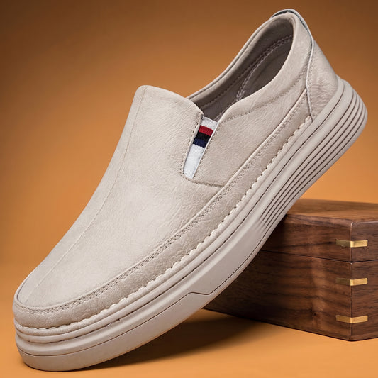STRIPE TAB LEATHER LOAFER