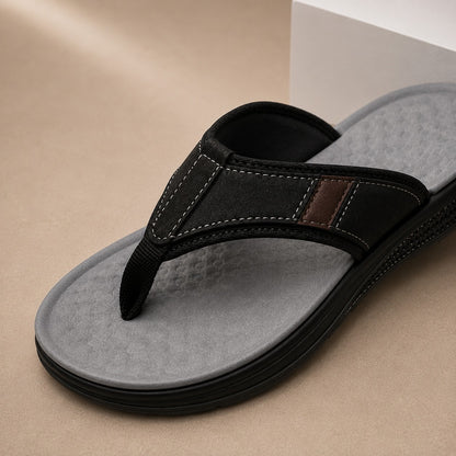 STUD LEATHER FLIP FLOPS