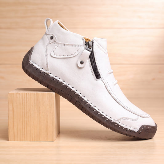 STURDY STITCHED ZIP BOOTS