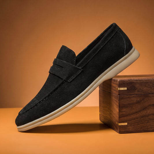 SUEDE SLIP ON LOAFER