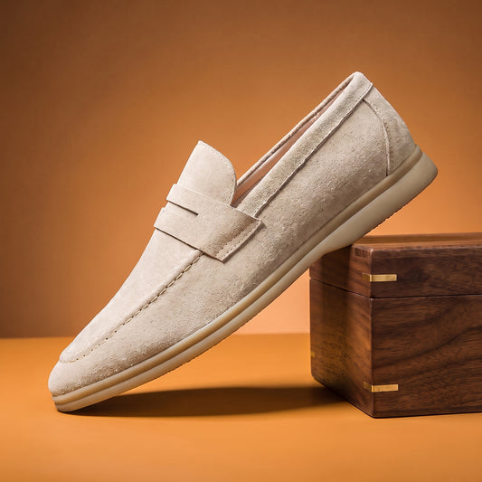 SUEDE SLIP ON LOAFER