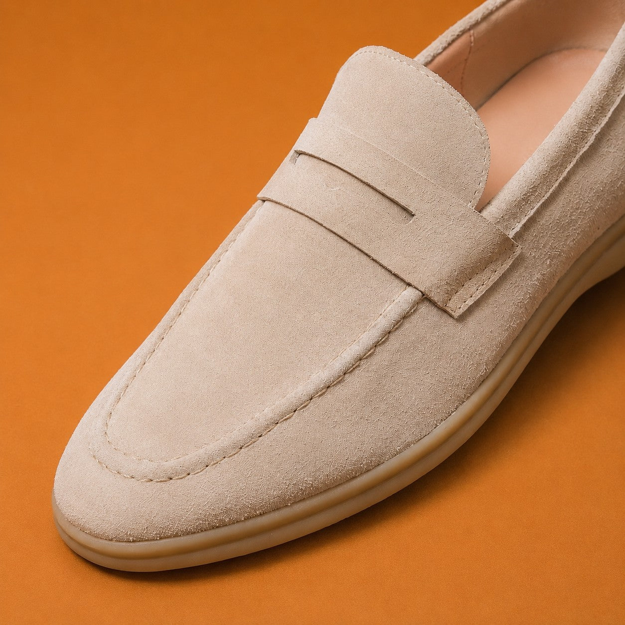 SUEDE SLIP ON LOAFER