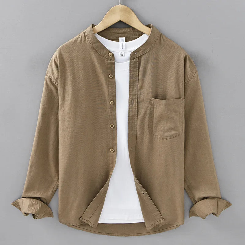 Kaito Minimalist Linen Shirt